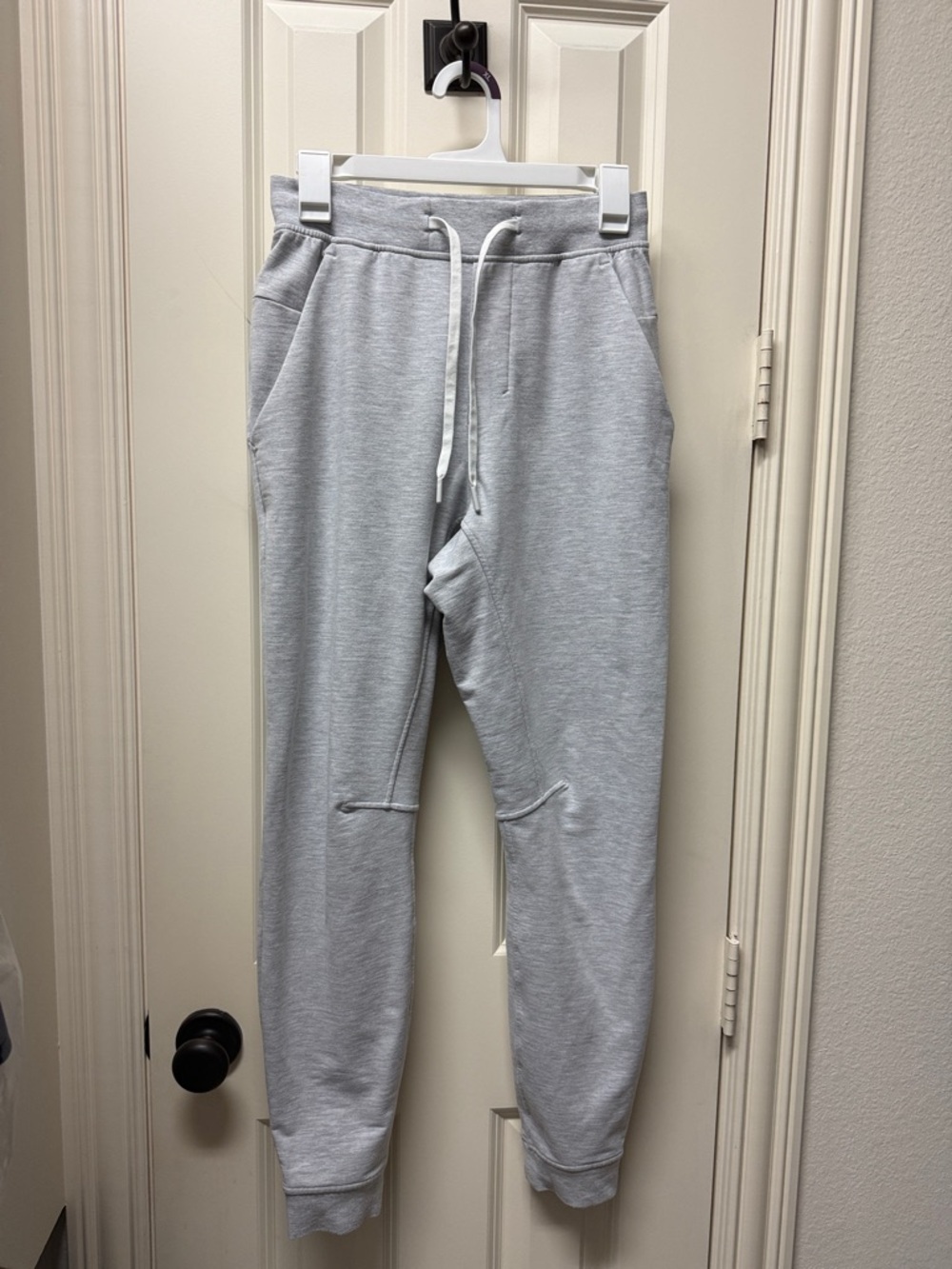 LULU LEMON Men's Light Gray Drawstring Jogger Pants size XS